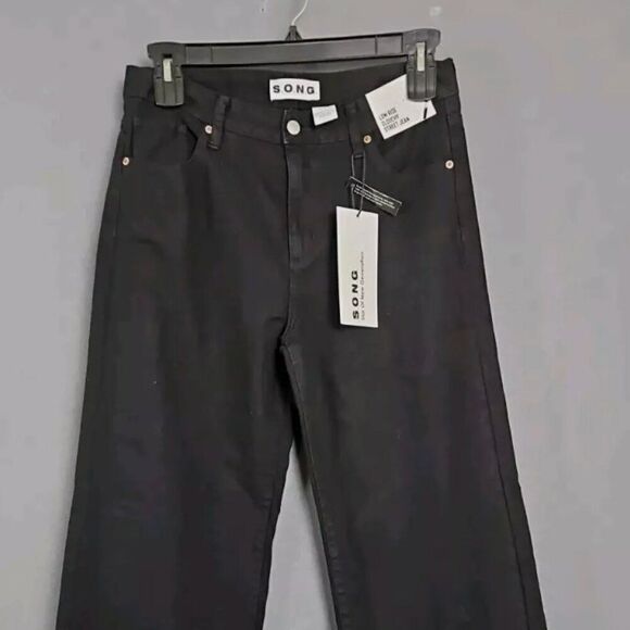 S.O.N.G. Low rise slouchy Street jean size 7 NWT Black - Picture 3 of 9